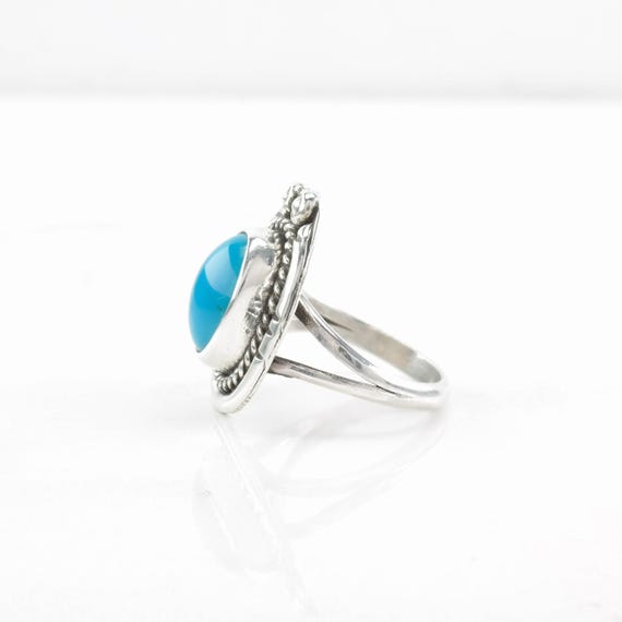 Turquoise Statement Ring:  Native American Style … - image 9