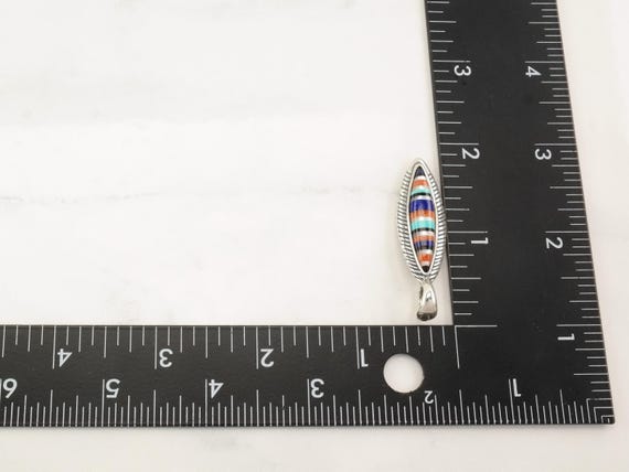 Multi Gemstone Silver Pendant - Relios American W… - image 9