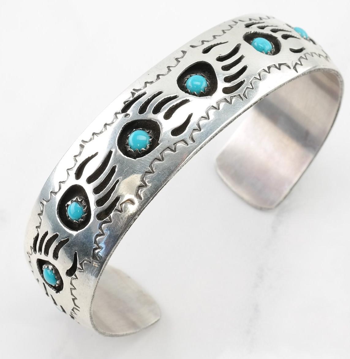 Turquoise Bear Claw Bracelet - Etsy