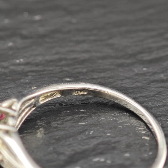 Emerald, Ruby Gemstone Ring Sterling Silver Sz 9 - image 8