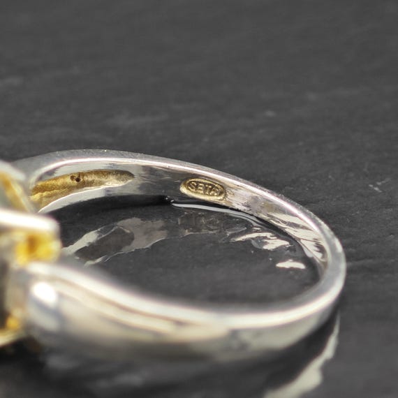 Emerald-Cut Ametrine Solitaire Ring Sterling Silv… - image 7