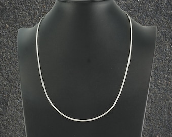 Vintage Christin Wolf Sterling Silver Chain Cylinder Beads Necklace