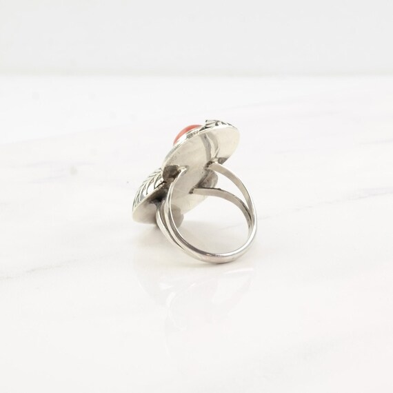 Silver Statement Ring: Native American Turquoise … - image 7
