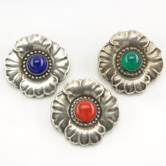 Choice of Vintage Georg Jensen Sterling Silver Brooch Floral, 189 