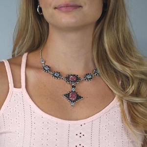 Vintage Nicky Butler Floral, Halskette Sterling Silber