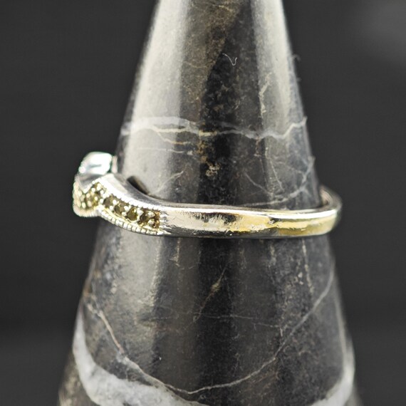 Stackable Yellow Diamond Ring Sterling Silver Sz … - image 10