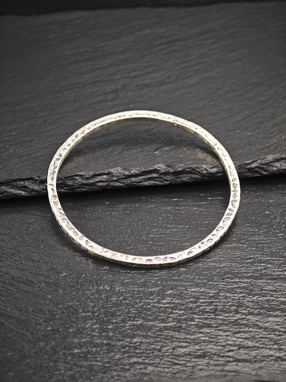 Stackable Foreign Brutalist, Bangle Bracelet Ster… - image 10