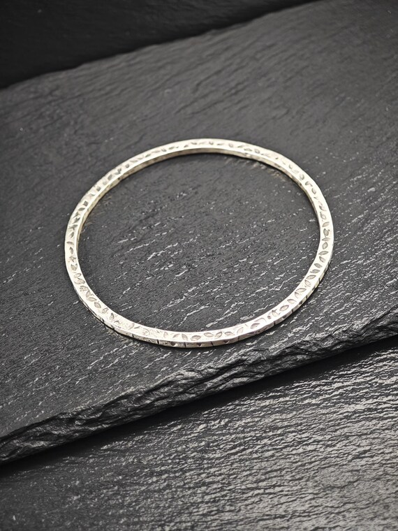 Stackable Foreign Brutalist, Bangle Bracelet Ster… - image 9