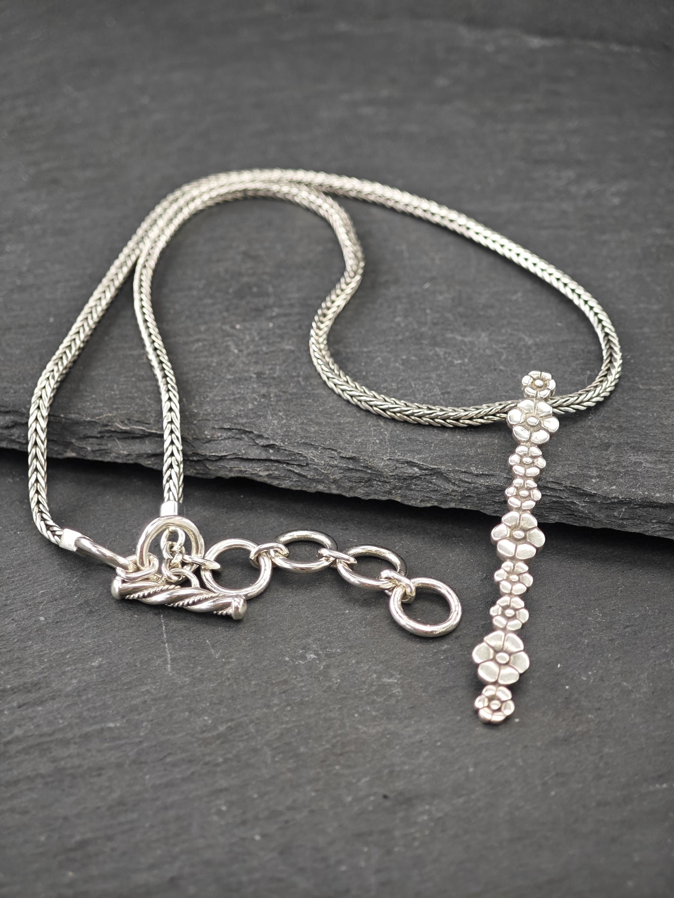 Lois Hill Sterling Silver Flower Necklace - Etsy