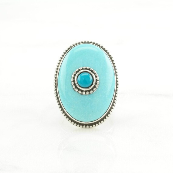 DTR Statement Silver Ring: Turquoise Blue - Sterl… - image 9