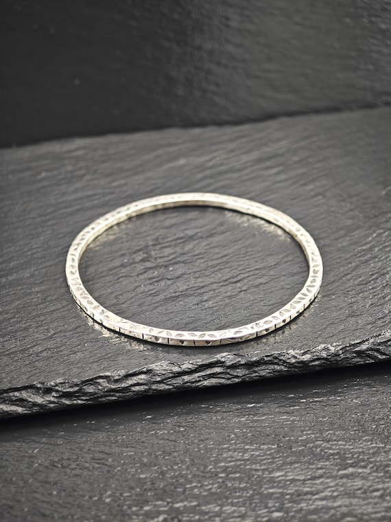 Stackable Foreign Brutalist, Bangle Bracelet Ster… - image 6