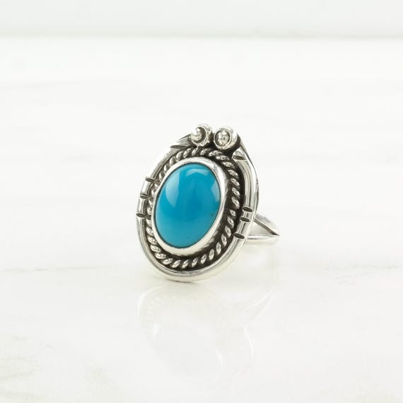 Turquoise Statement Ring:  Native American Style … - image 7