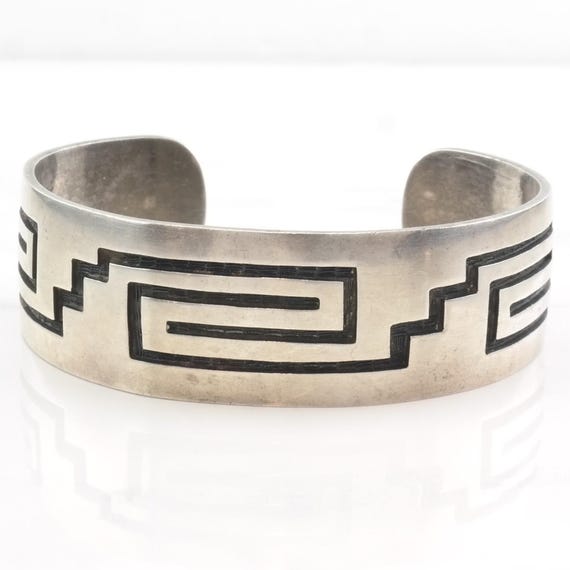 Very Important Vintage Native American Hopi Guild Turquoise Sterling Silver Bracelet Old Very Important Vintage Native American Hopi Guild Turquoise Sterling Silver Bracelet Old