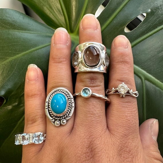 Turquoise Statement Ring:  Native American Style … - image 2