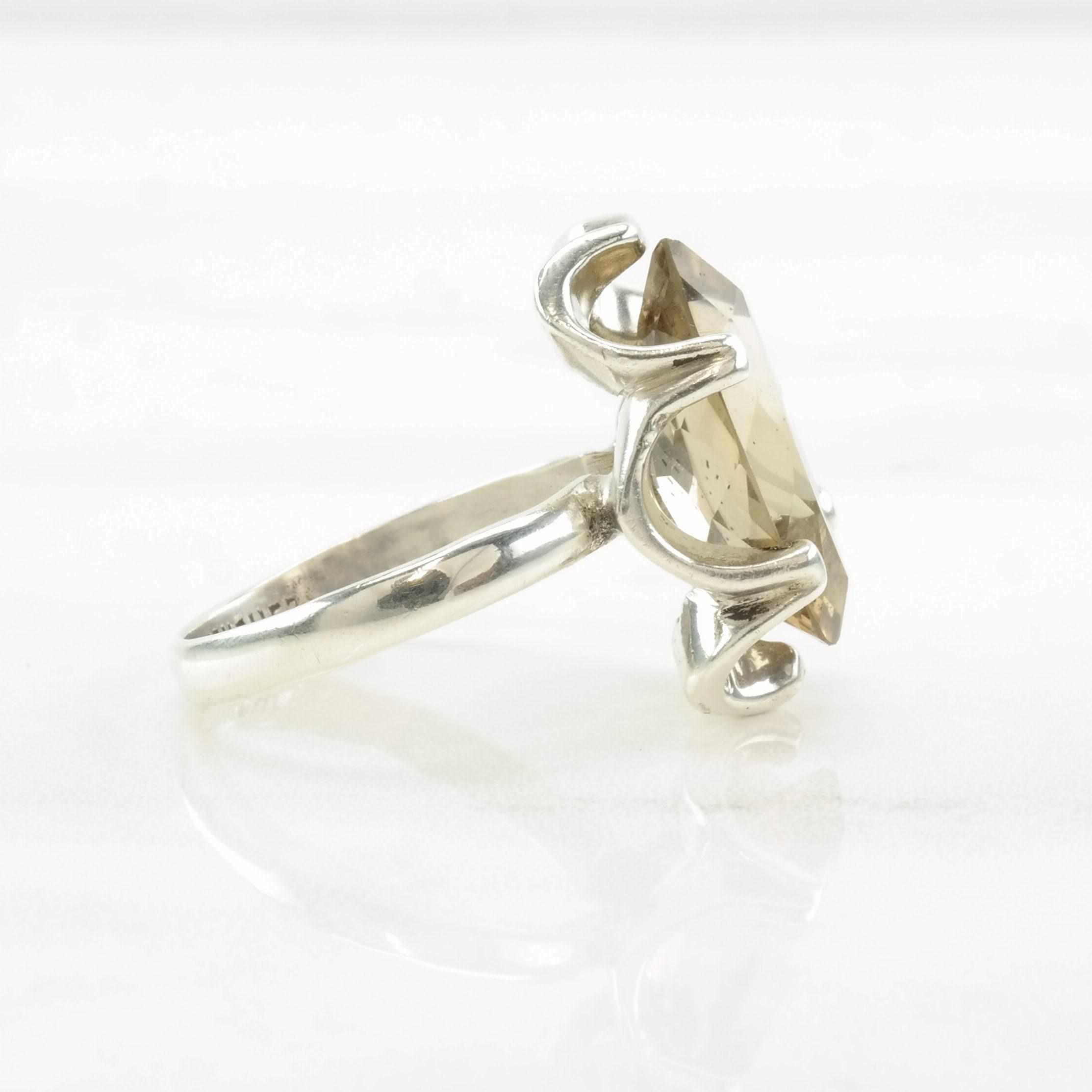 ヴィンテージ メキシカン シルバーリング クォーツ スターリング