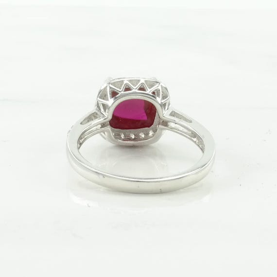 Pink Ruby Elegant Statement Ring: Sterling Silver… - image 6