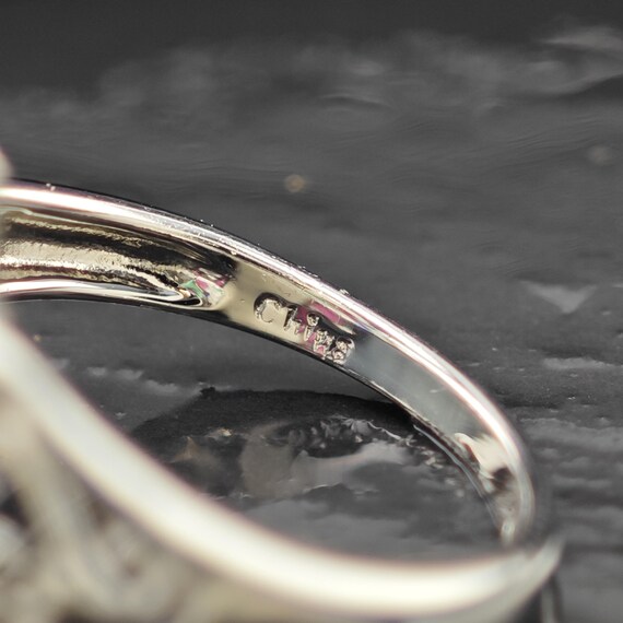 Sapphire Ruby Emerald Ring Sterling Silver Sz 6 3… - image 7