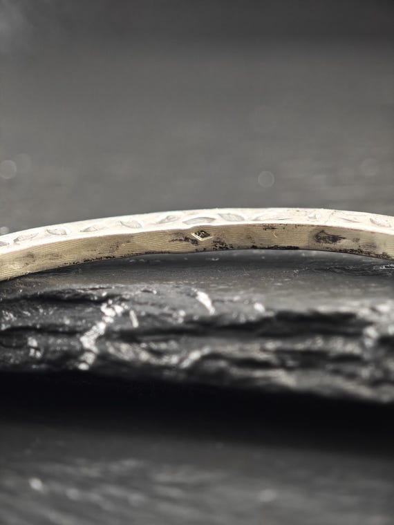 Stackable Foreign Brutalist, Bangle Bracelet Ster… - image 7