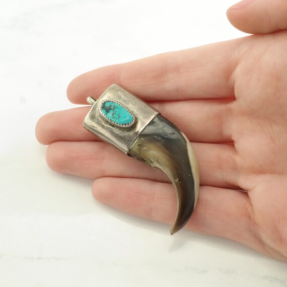 Vintage Native American Turquoise Sterling Silver… - image 3