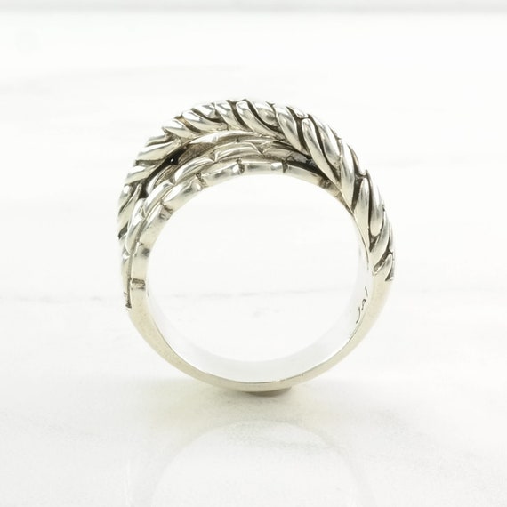 Vintage John Hardy Jai Sterling Silver Ring, Chai… - image 3