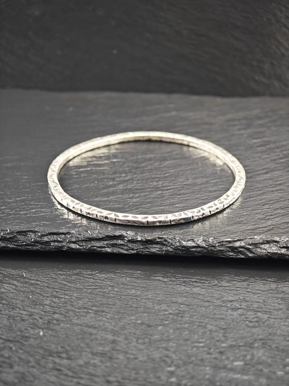 Stackable Foreign Brutalist, Bangle Bracelet Ster… - image 3