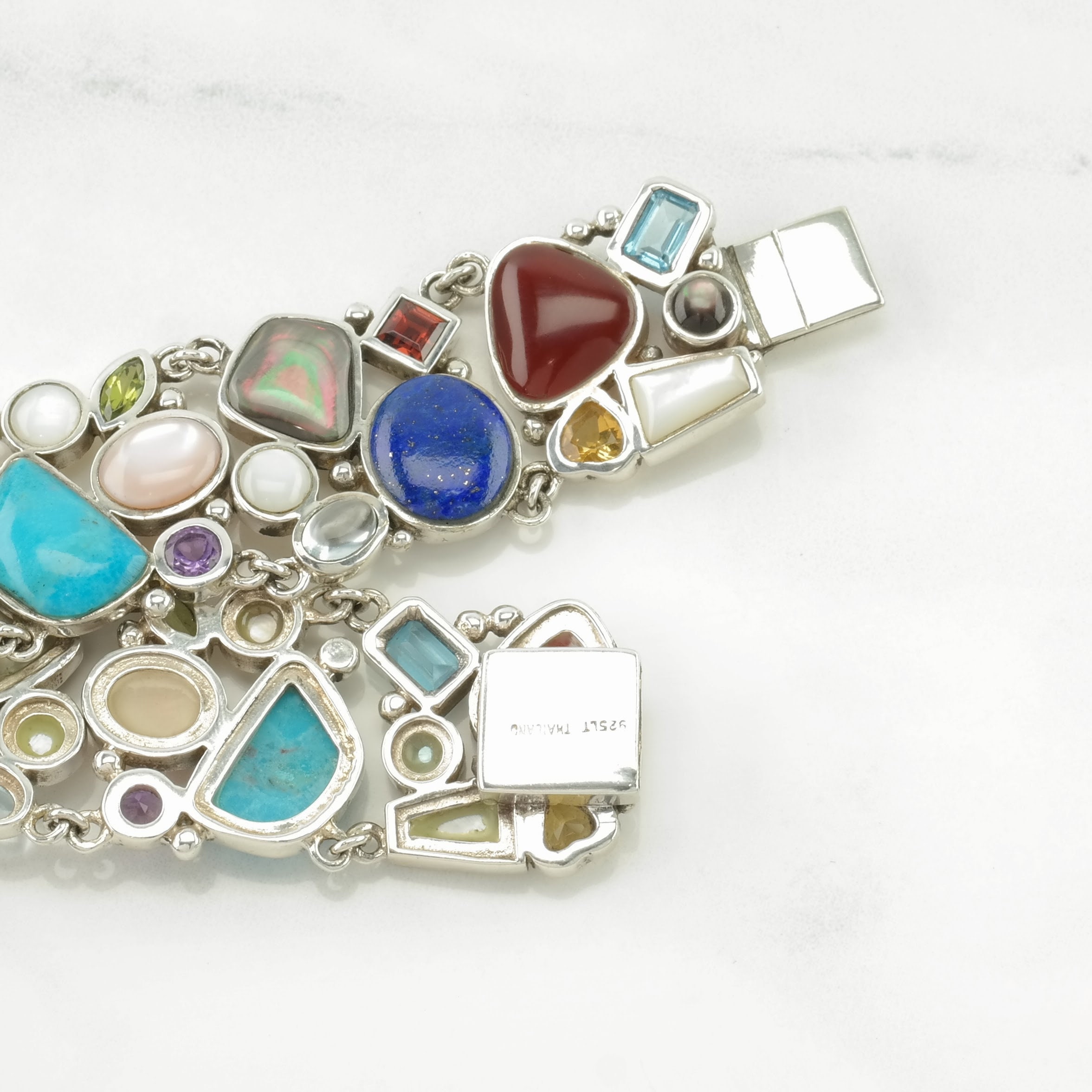 【2025年】お歳暮ギフト Silver Sterling Vintage of Choice Link/t-bar Multi Bracelet アクセサリー