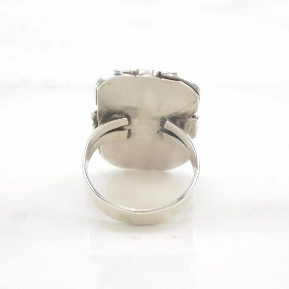 Native American MOP Multi Gem Inlay Sterling Silv… - image 9