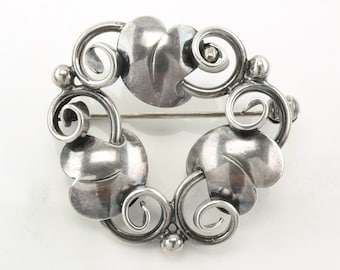 Sterling Silver Heart Brooch John Lauritzen