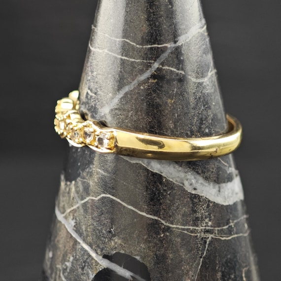 Stackable Gold Plated Ring Sterling Silver Sz 10 - image 10