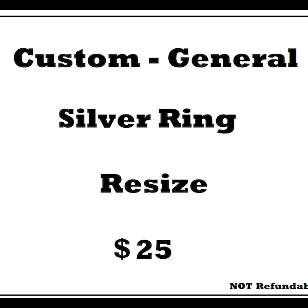 Simple Silver Ring Resize