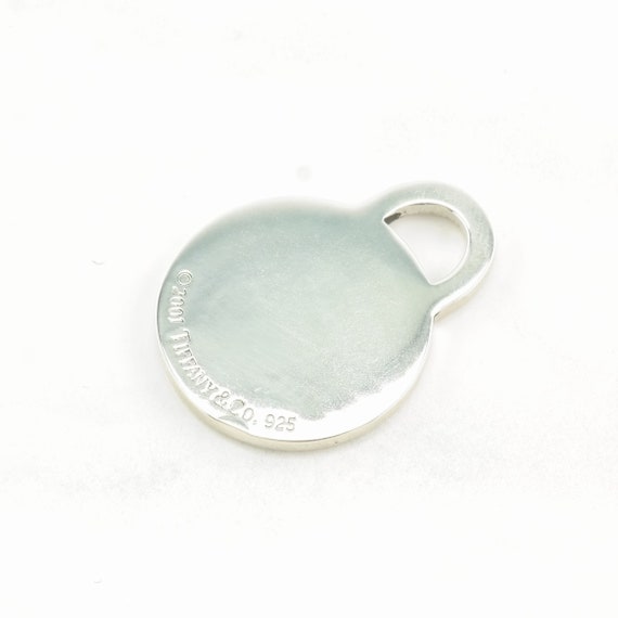 Vintage Tiffany & Co. Circle Tag 2001 Sterling Si… - image 1