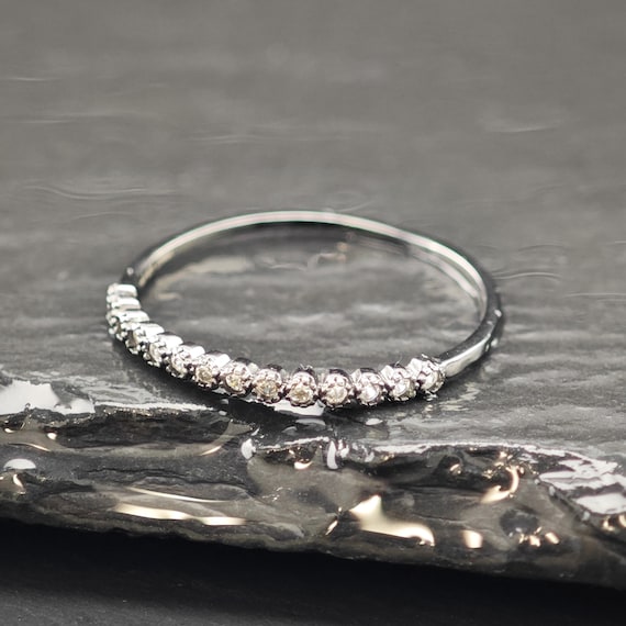 Black Ruthenium-Plated Stackable Ring Sterling Si… - image 5