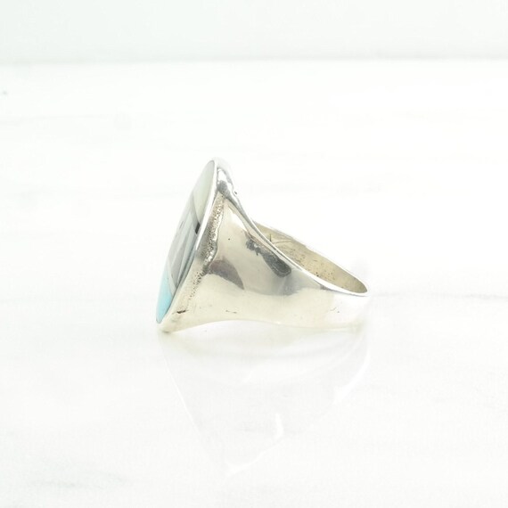 Sterling Silver Statement Ring: Native American I… - image 7