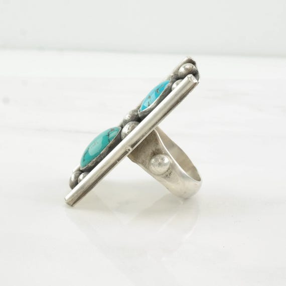 Turquoise Statement Ring: Native American Style -… - image 7