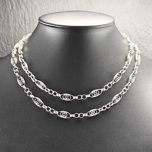 Vintage Handmade, Filigree Necklace Sterling Silver