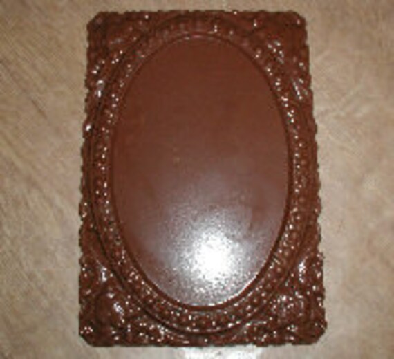Floral Picture Frame Chocolate Mold Etsy