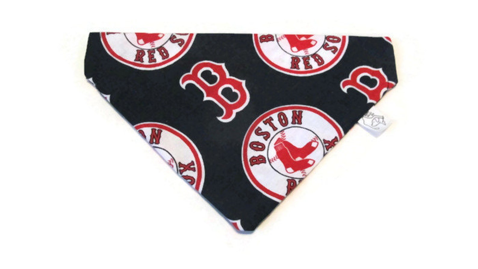 Bandana for Dog Collar Boston Red Sox Fabric No Tie Slips Etsy