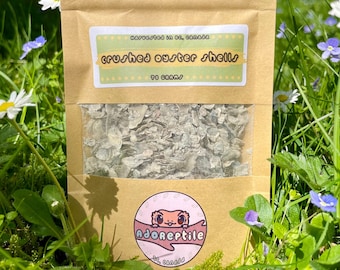 BC Crushed Oyster Shells Calcium Supplement for Isopods, Hermit Crabs, Snails and other Invertebrates