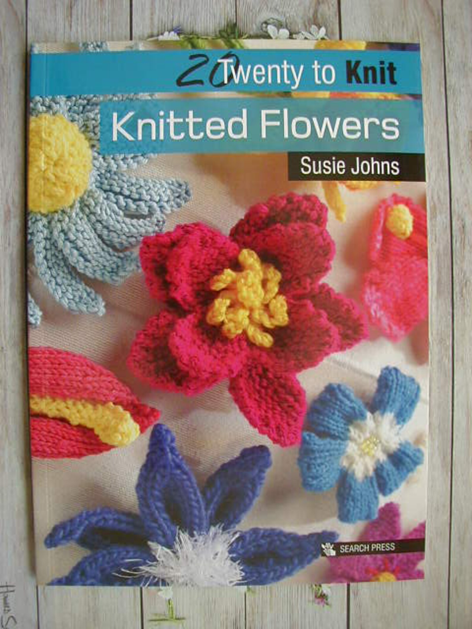 20 Knitted Flowers Knitting Pattern Book Etsy
