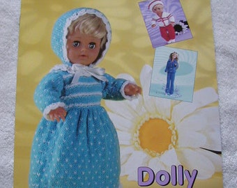 Doll Mixture Knitting Pattern Book In DK