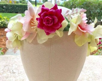 The Pop of Pink Flower Halo