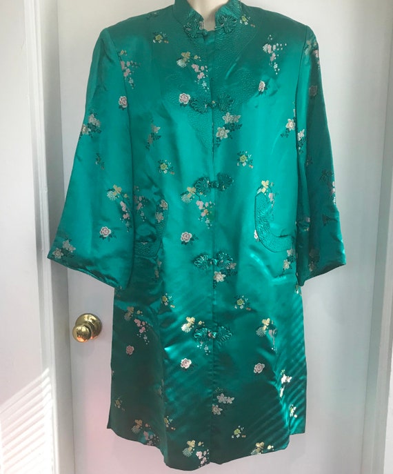 Vintage Chinese teal dress/tunic