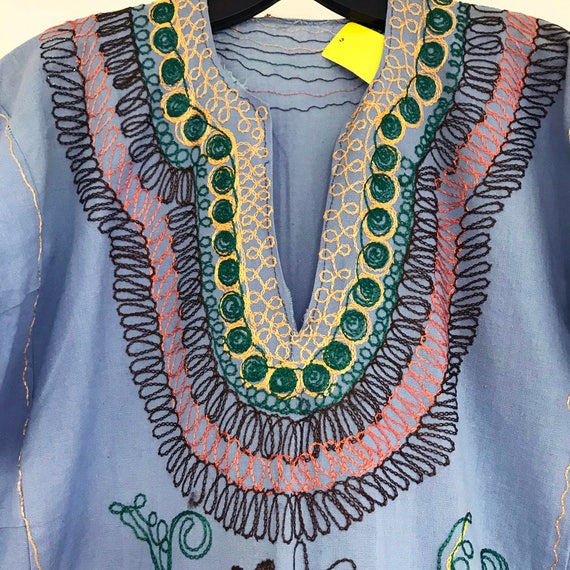1970's Vintage Embroidered Indian Caftan - image 2