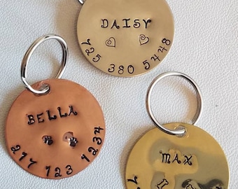 engraved dog tag etsy