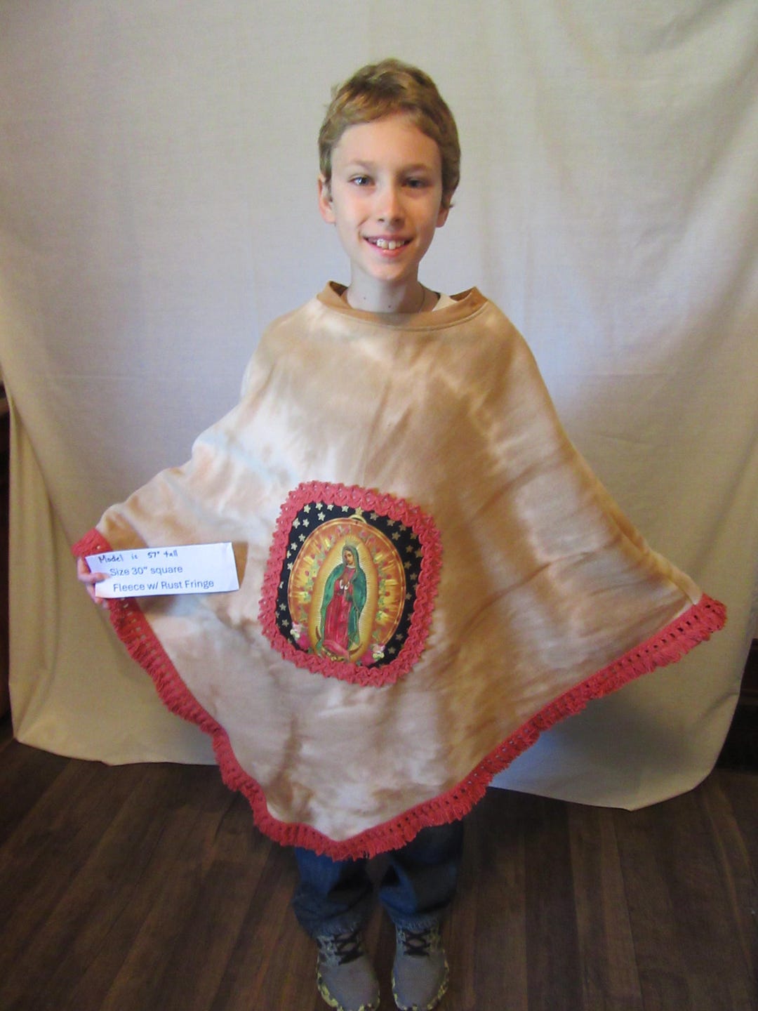 Sz. 10-12 - St. Juan Diego Tilma W/ Image of Our Lady of Guadalupe-with ...