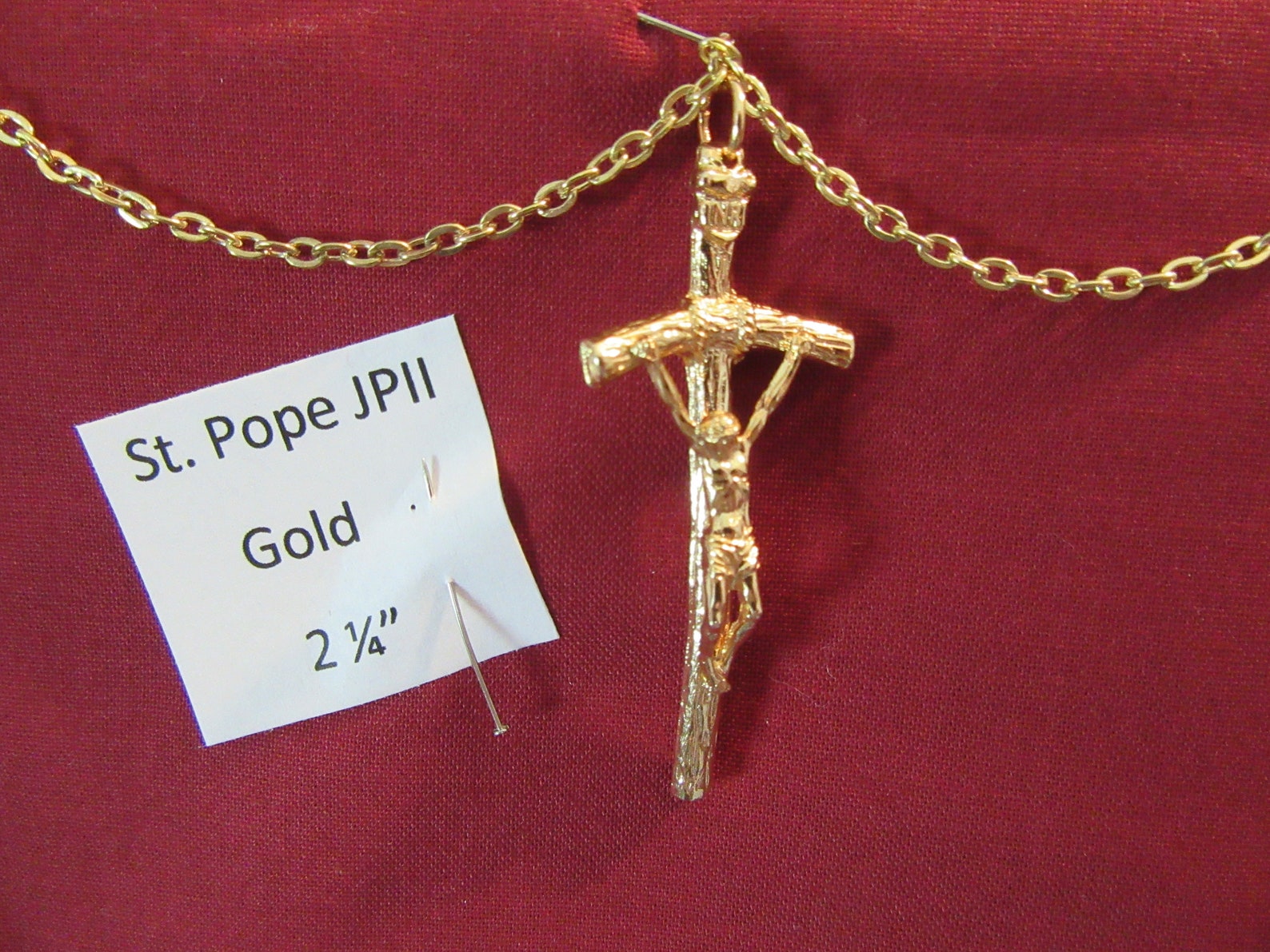 POPE Leo, Pope Francis, and St. Pope John Paul II Papal Crucifixes ...