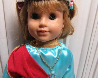 Philomena Costume for 18 Inch Doll (american Girl) Size W/teal