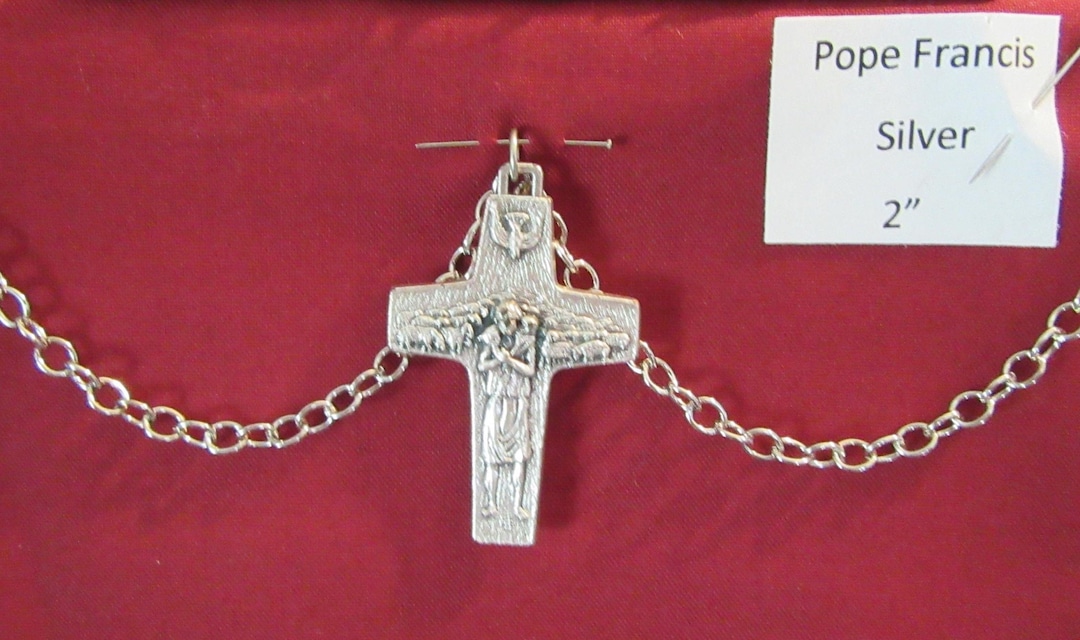 POPE Leo, Pope Francis, and St. Pope John Paul II Papal Crucifixes ...