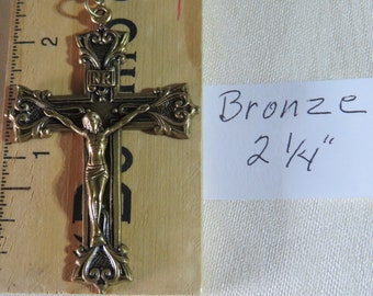 Papal, Cardinal, or Bishop Crucifix on 'Gold' or 'Silver' Chain Accessory for Boys Costumes-St. JPII-Pope Francis or Bishop