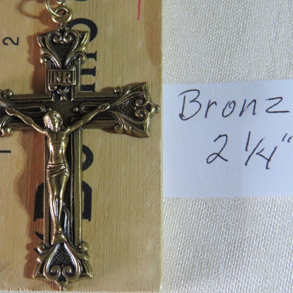 Papal, Cardinal, or Bishop Crucifix on 'Gold' or 'Silver' Chain Accessory for Boys Costumes-St. JPII-Pope Francis or Bishop